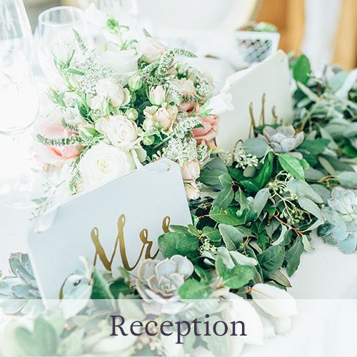 wedding reception flowers portfolio